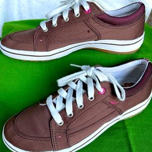 KED’S Chocolate Brown Fabric Sneakers